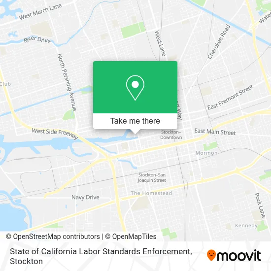 State of California Labor Standards Enforcement map