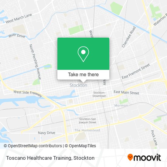 Toscano Healthcare Training map