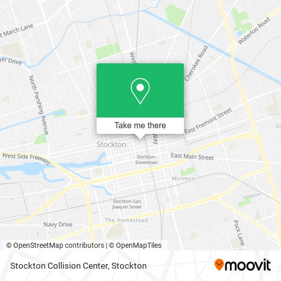 Mapa de Stockton Collision Center