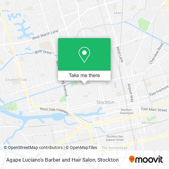 Mapa de Agape Luciano's Barber and Hair Salon
