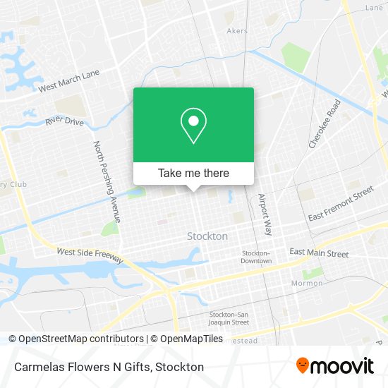 Carmelas Flowers N Gifts map