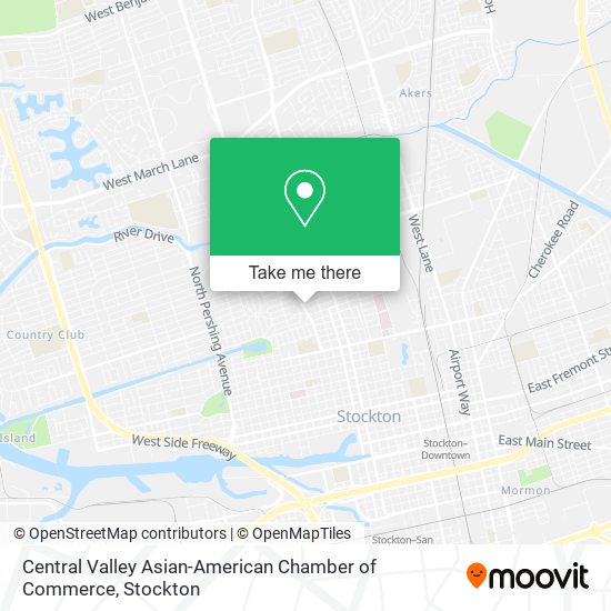 Central Valley Asian-American Chamber of Commerce map