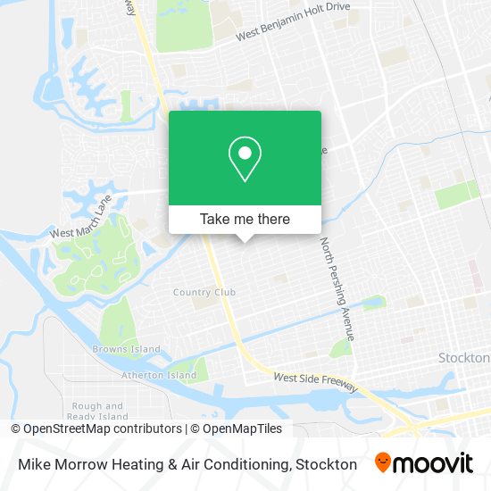 Mike Morrow Heating & Air Conditioning map