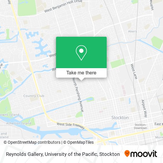 Reynolds Gallery, University of the Pacific map