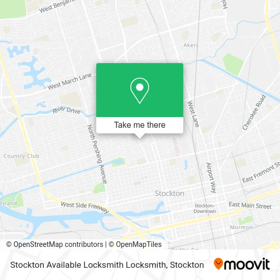 Stockton Available Locksmith Locksmith map