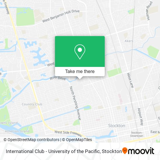 Mapa de International Club - University of the Pacific