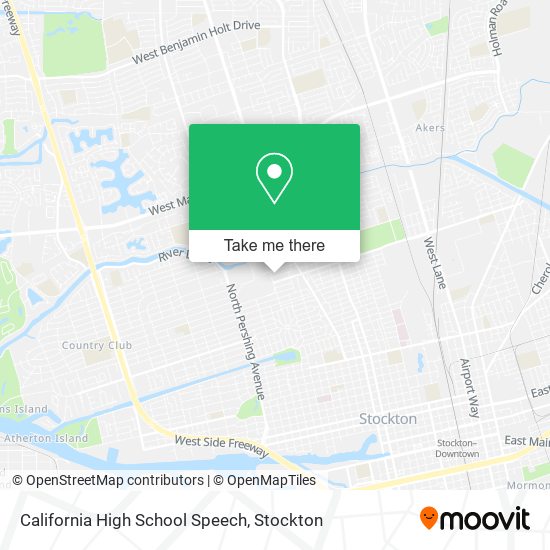 California High School Speech map