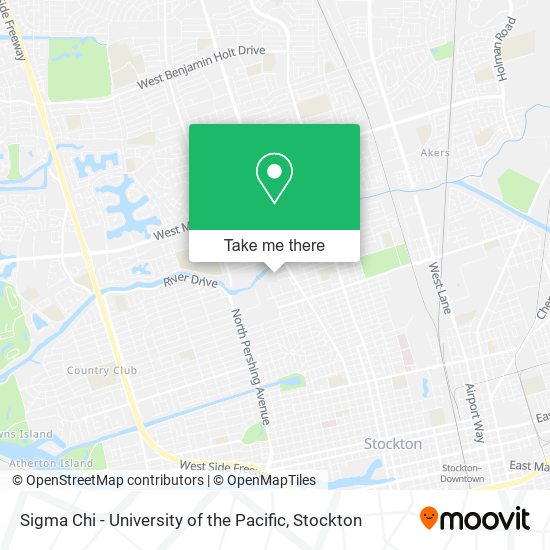 Sigma Chi - University of the Pacific map