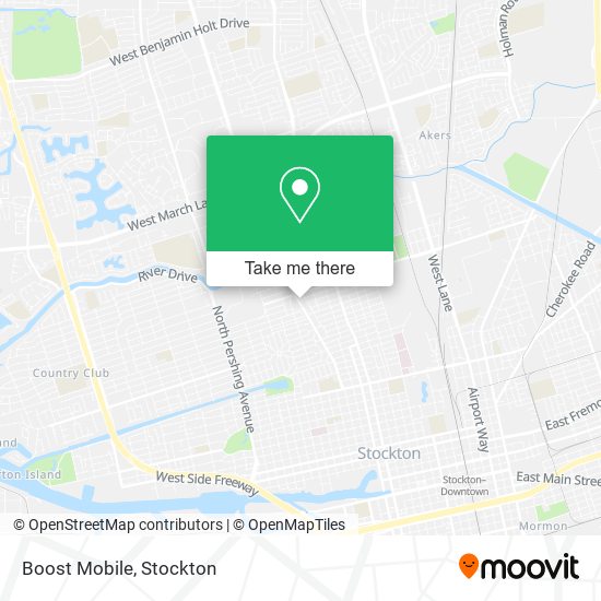Mapa de Boost Mobile