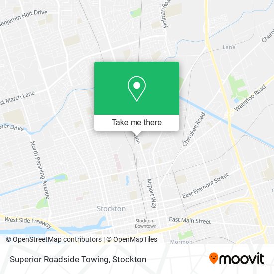 Superior Roadside Towing map