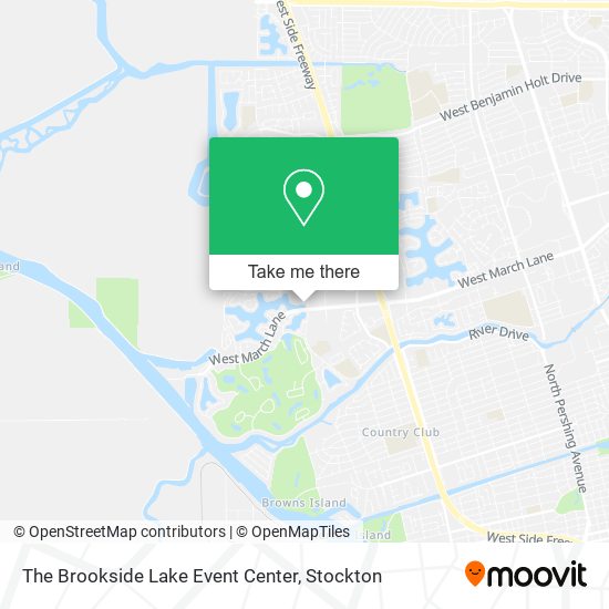 The Brookside Lake Event Center map