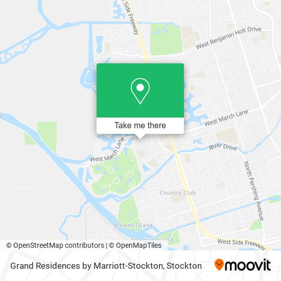 Mapa de Grand Residences by Marriott-Stockton