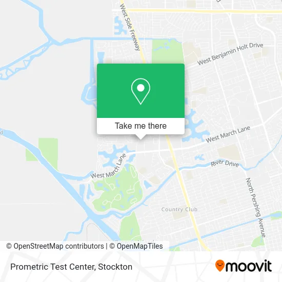 Prometric Test Center map