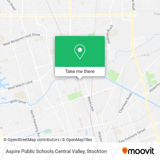 Aspire Public Schools Central Valley map