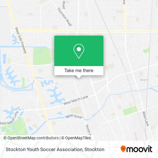 Stockton Youth Soccer Association map