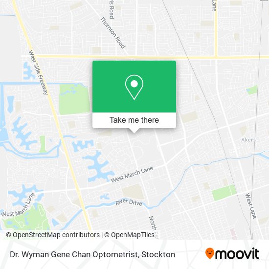 Mapa de Dr. Wyman Gene Chan Optometrist