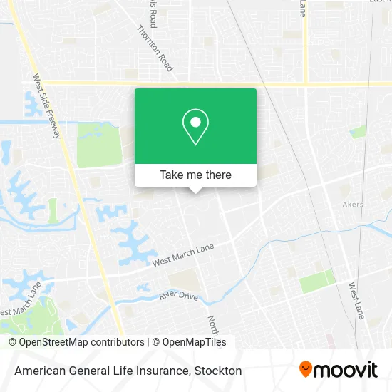 American General Life Insurance map