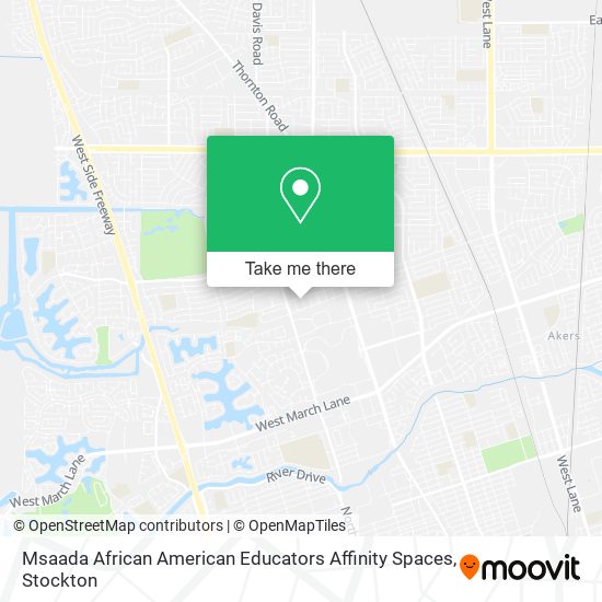 Mapa de Msaada African American Educators Affinity Spaces