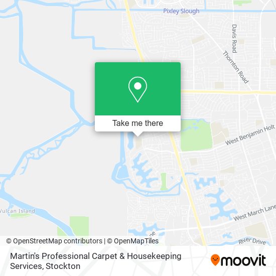 Martin's Professional Carpet & Housekeeping Services map
