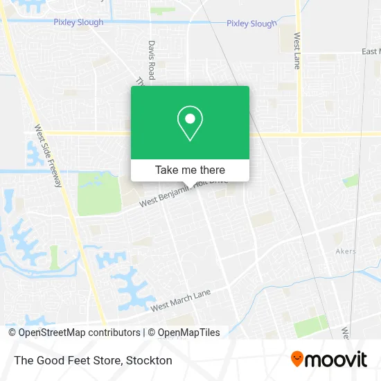 The Good Feet Store map