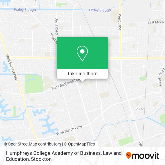 Humphreys College Academy of Business, Law and Education map