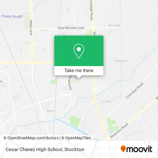 Cesar Chavez High School map