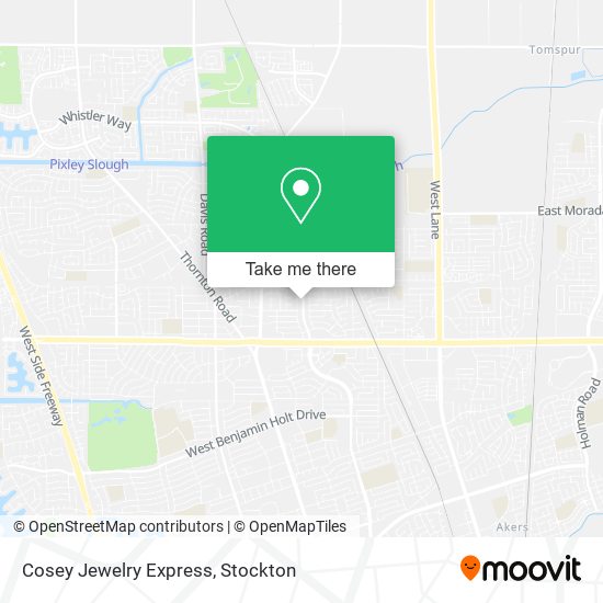 Cosey Jewelry Express map