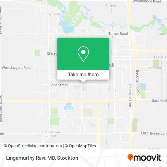 Lingamurthy Ravi, MD map
