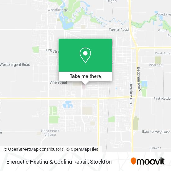 Energetic Heating & Cooling Repair map