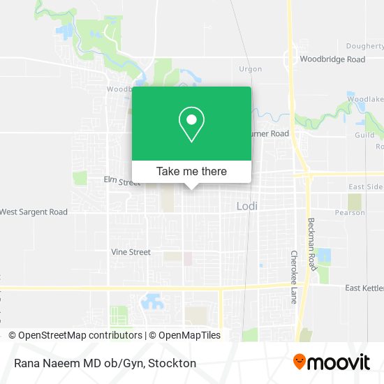 Rana Naeem MD ob/Gyn map