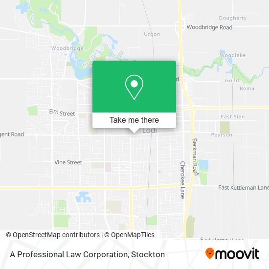 A Professional Law Corporation map