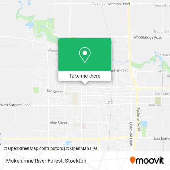 Mokelumne River Forest map