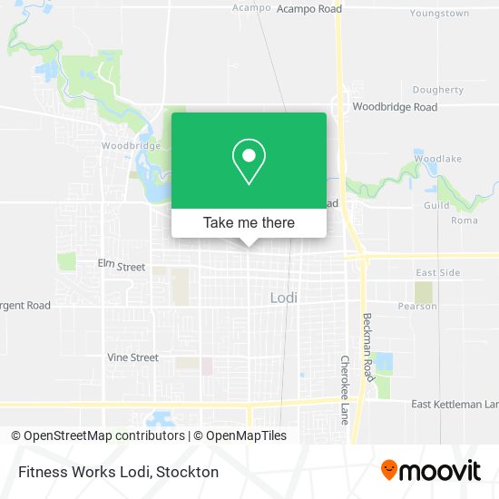 Mapa de Fitness Works Lodi