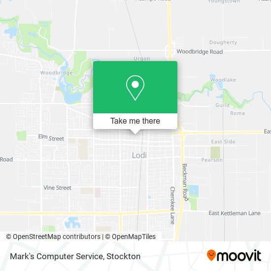 Mapa de Mark's Computer Service