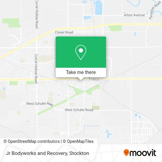 Jr Bodyworks and Recovery map