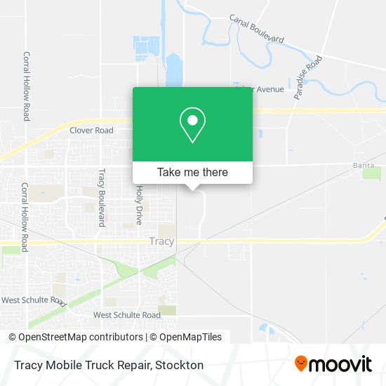 Mapa de Tracy Mobile Truck Repair
