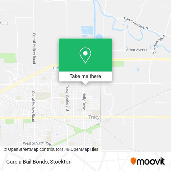 Garcia Bail Bonds map