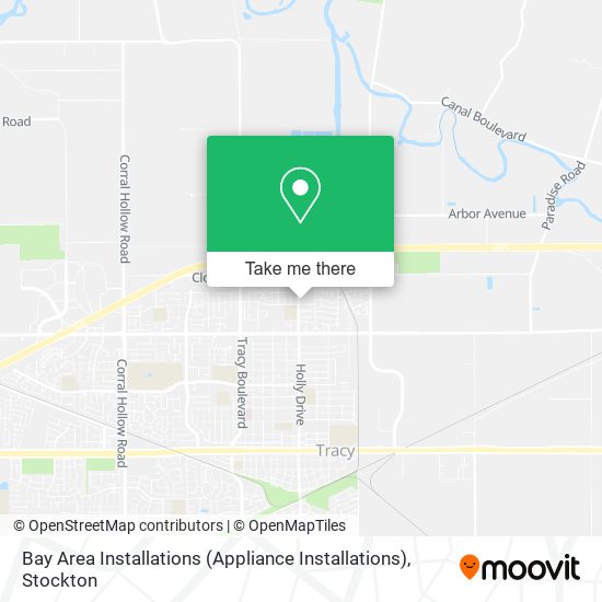 Mapa de Bay Area Installations (Appliance Installations)