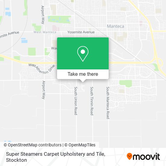 Super Steamers Carpet Upholstery and Tile map