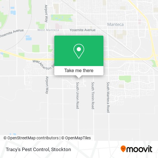 Tracy's Pest Control map