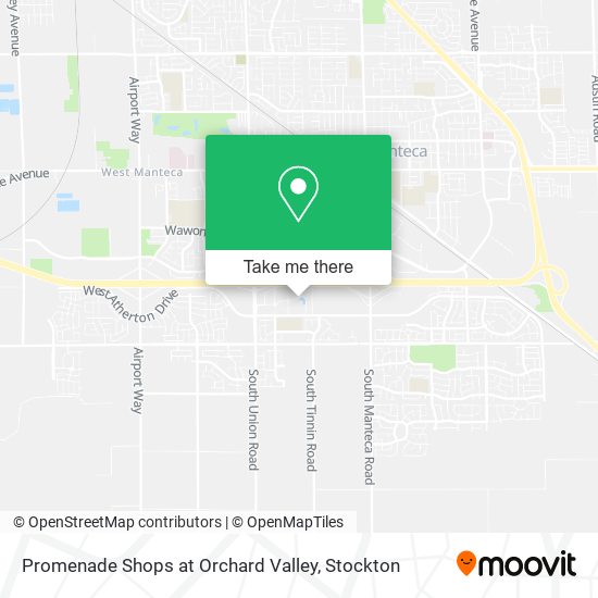 Promenade Shops at Orchard Valley map