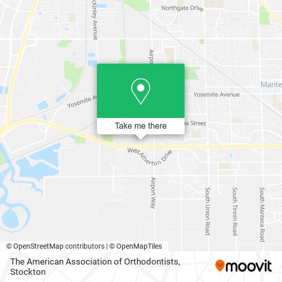 The American Association of Orthodontists map