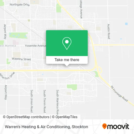 Warren's Heating & Air Conditioning map