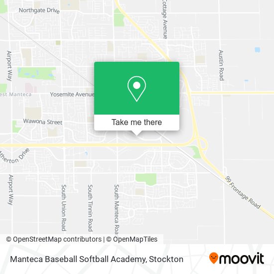 Mapa de Manteca Baseball Softball Academy