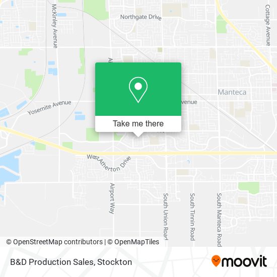 B&D Production Sales map
