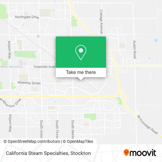 California Steam Specialties map