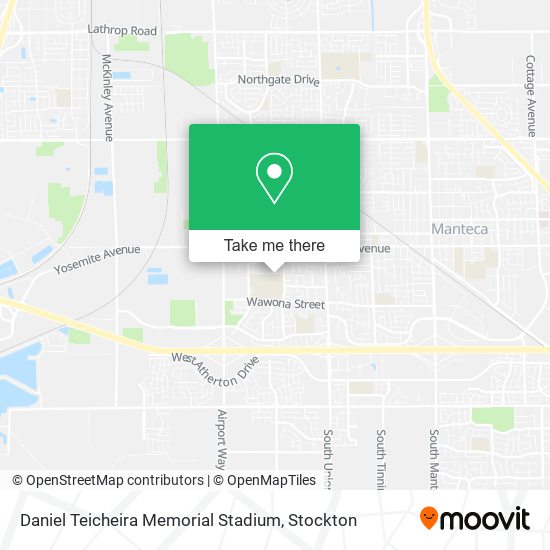 Daniel Teicheira Memorial Stadium map