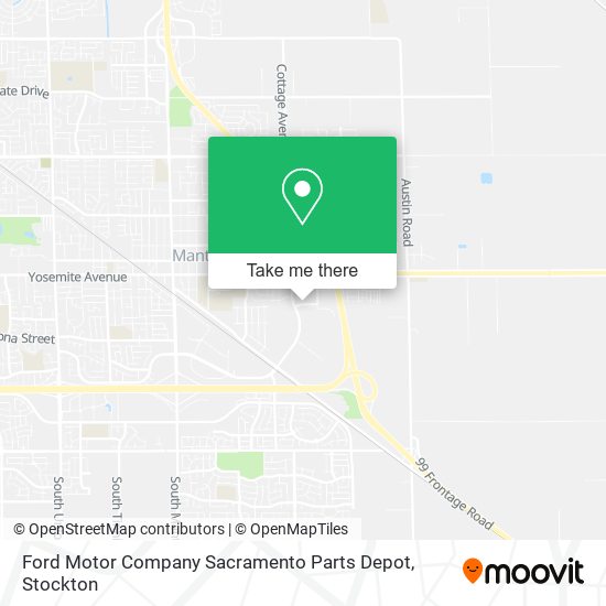 Ford Motor Company Sacramento Parts Depot map