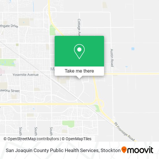 Mapa de San Joaquin County Public Health Services