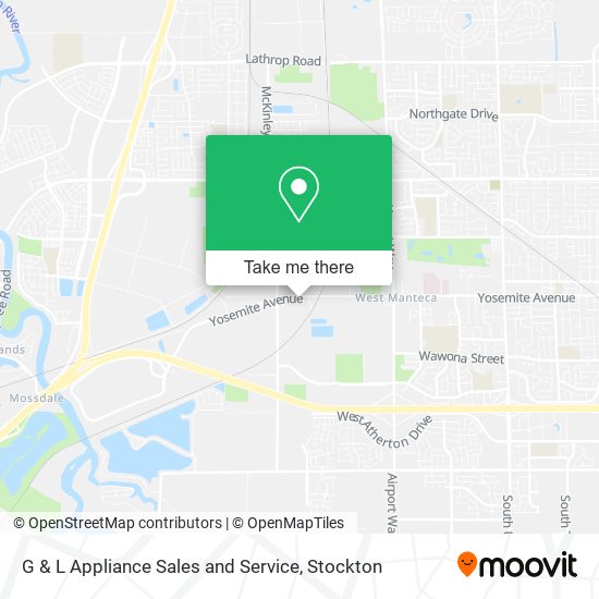 G & L Appliance Sales and Service map